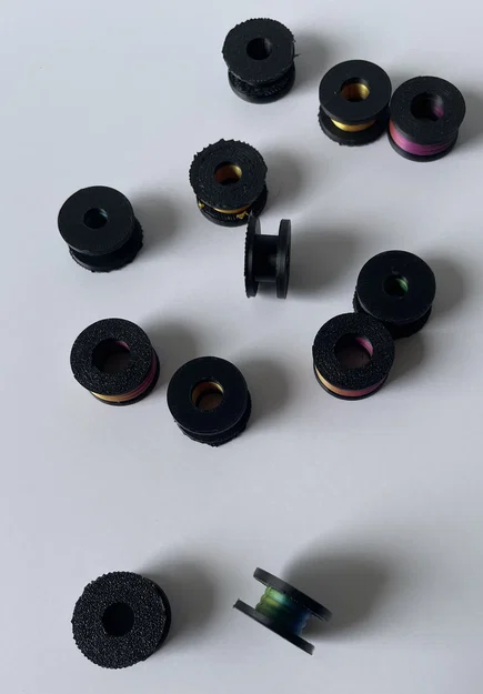 Hạt xỏ vòng/Đồ chơi xếp chồng hình cuộn nhựa in 3D - Image 2