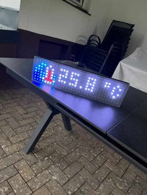 Vỏ LED Matrix 8x32 lớn hơn, dùng dải WS2812B, tương thích Awtrix 3 - Image 1