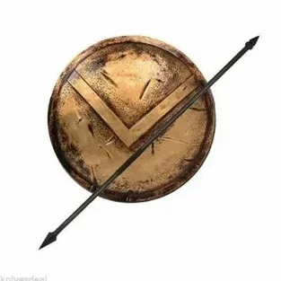 Mô hình khiên và giáo chiến binh Sparta (Spartan Shield and Spear)