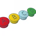 Nút cài giày chữ cái Alphabet cho dép Crocs cực kỳ cá tính - Thumbnail 1