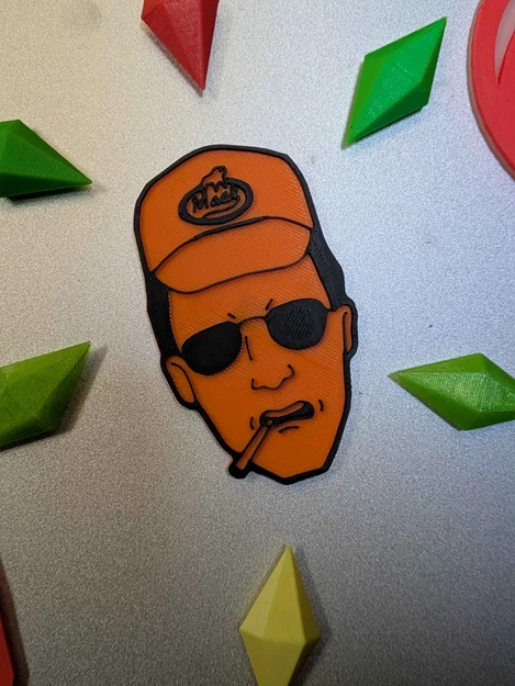 Bộ ghim cài áo và nam châm tủ lạnh Dale Gribble - Image 2