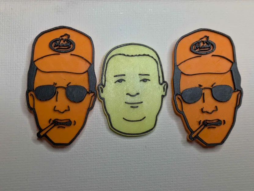 Bộ ghim cài áo và nam châm tủ lạnh Dale Gribble - Image 3