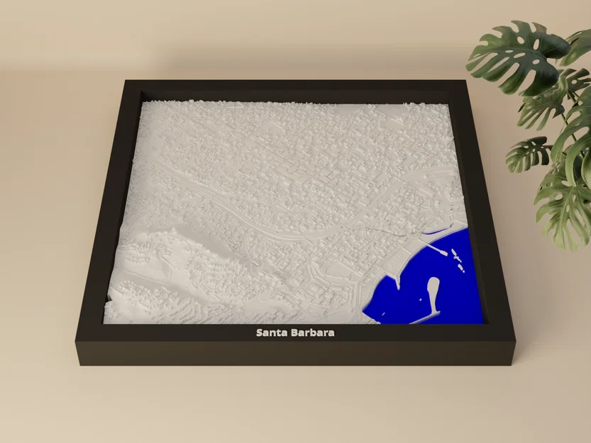 Santa Barbara, Hoa Kỳ - Mô hình 3D thu nhỏ - Image 1