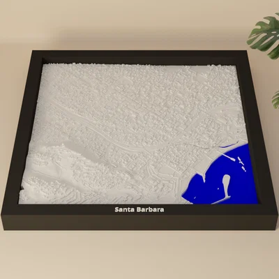 Santa Barbara, Hoa Kỳ - Mô hình 3D thu nhỏ