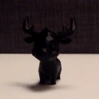 Mô hình nai sừng tấm (moose) low poly siêu dễ thương