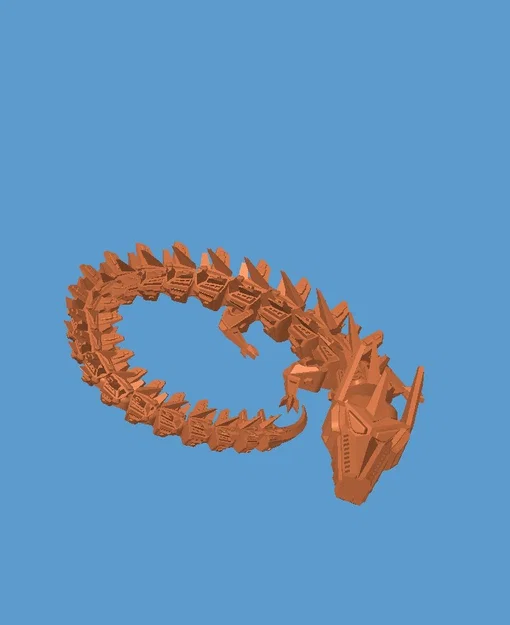 Mô hình rồng máy Articulated Robot Dragon - In 3D linh hoạt - Image 2