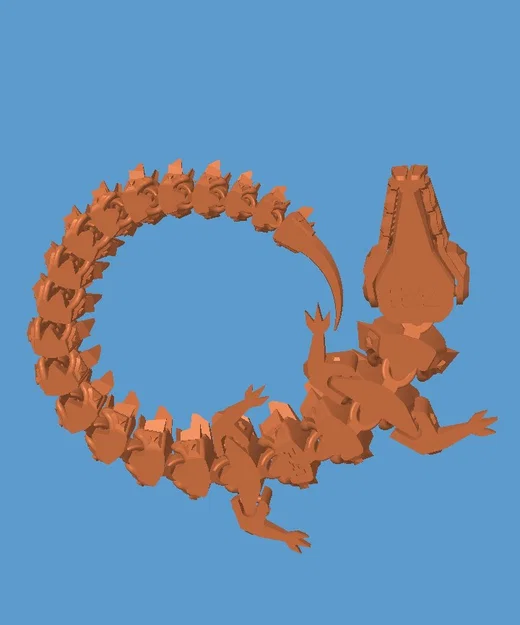Mô hình rồng máy Articulated Robot Dragon - In 3D linh hoạt - Image 3