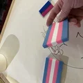 Mô hình cờ người chuyển giới (Trans Flag) in 3D tinh tế - Thumbnail 1