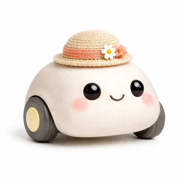 Mô hình Cute Car v2 dễ thương - Tự tay in 3D món đồ chơi đáng yêu - Image 1