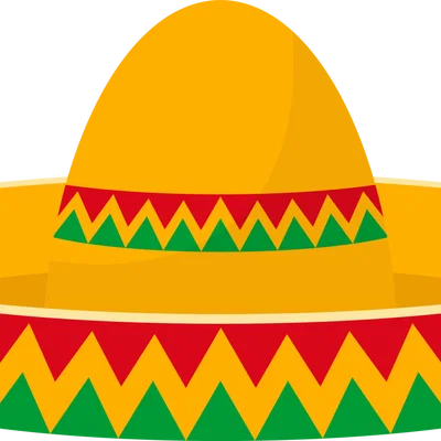 Mô hình 3D mũ Sombrero Mexico trang trí độc đáo