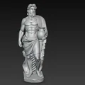 Mô hình tượng nam thần Hy Lạp cổ đại - File in 3D nghệ thuật - Thumbnail 4
