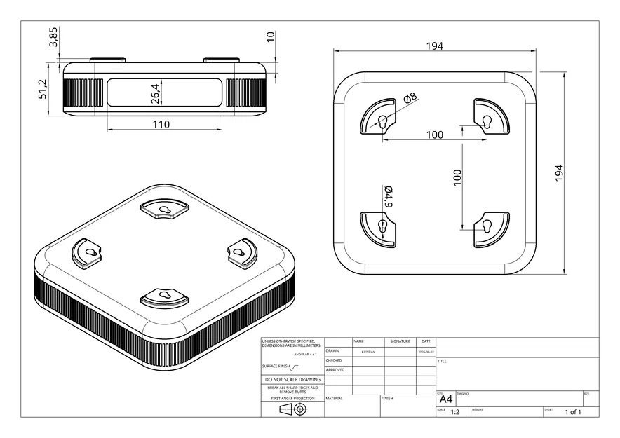 Bộ mô hình giả lập W1700k và đế hỗ trợ in 3D chuyên dụng - Image 2