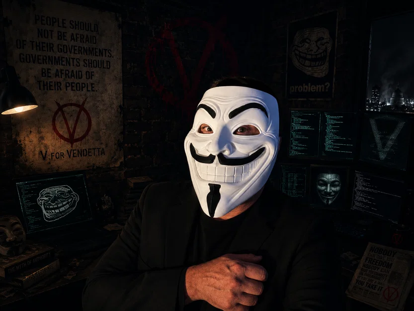 Mặt nạ Trollface Vendetta (Guy Fawkes) - Image 1