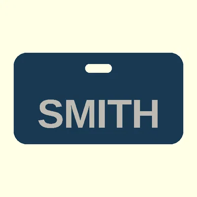 Thẻ Hành Lý (Luggage Tag) Tùy Chỉnh (Parametric) — In Phẳng, Có Chỗ Ghi Tên & Liên Hệ