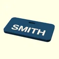 Thẻ Hành Lý (Luggage Tag) Tùy Chỉnh (Parametric) — In Phẳng, Có Chỗ Ghi Tên & Liên Hệ - Thumbnail 3