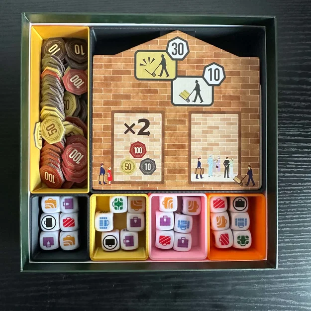 Bộ khay chứa (insert) cho board game Railway Porters - Image 4