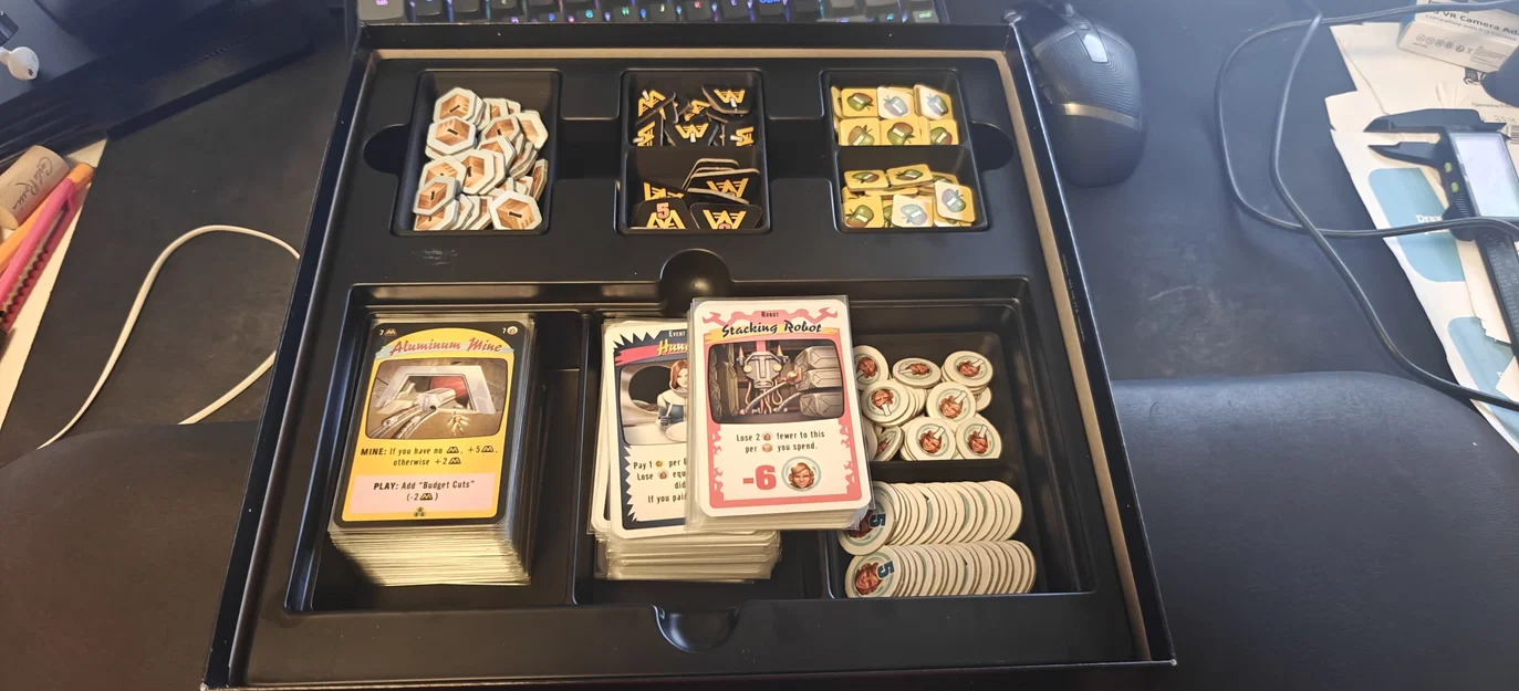 Bộ khay 3D tổ chức thẻ bài và token cho board game Blood Colony - Image 3