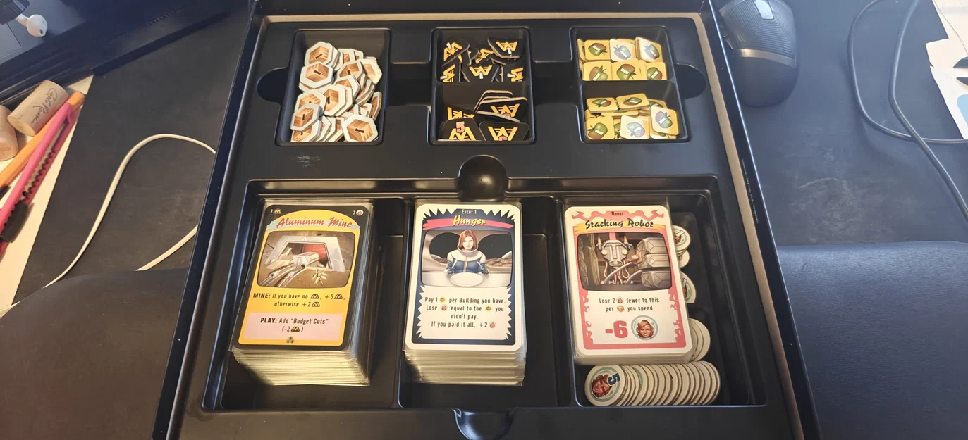 Bộ khay 3D tổ chức thẻ bài và token cho board game Blood Colony - Image 4