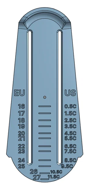 Thước Đo Cỡ Giày Trượt Mô-đun (EU/US) - Image 4