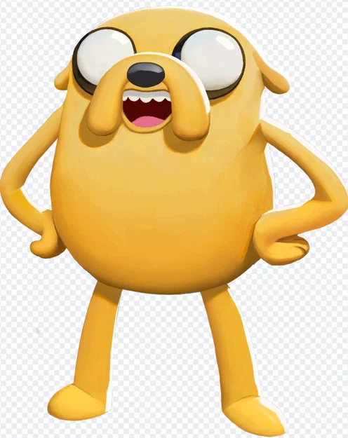 Mô hình 3D Jake the Dog - Chú chó hoạt hình dễ thương để in 3D - Image 1