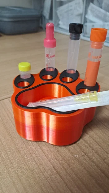 Khay đựng ống nghiệm Blutprobenhalter Pfode hình bàn chân chó độc đáo - Image 1