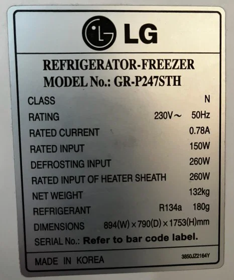 Ngàm tay nắm cho tủ lạnh LG - Image 2
