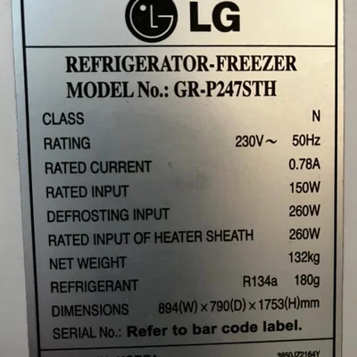 Ngàm tay nắm cho tủ lạnh LG