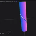 Khớp nối trục xoắn đàn hồi Parametric cho máy in 3D và CNC - Thumbnail 10