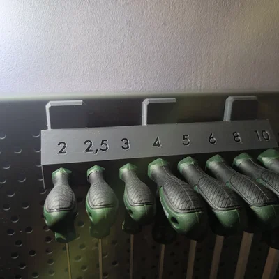 Giá đỡ lục giác chữ T gắn ngang cho bảng Pegboard Sy's