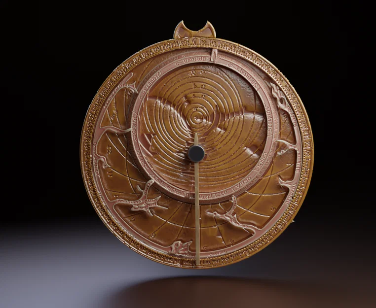 Mô hình Thước thiên văn thời Trung cổ (Medieval Astrolabe) in 3D - Image 1