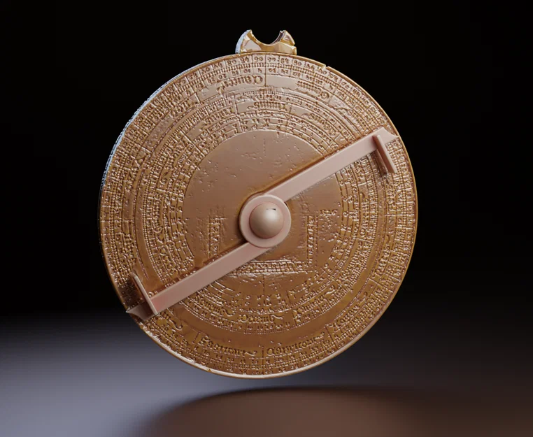 Mô hình Thước thiên văn thời Trung cổ (Medieval Astrolabe) in 3D - Image 2