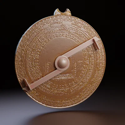 Mô hình Thước thiên văn thời Trung cổ (Medieval Astrolabe) in 3D