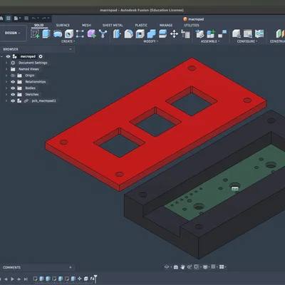 Vỏ Case Macropad In 3D Cho Dự Án Stardance Hackclub