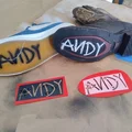 Stencil in tên Andy lên giày (kiểu Woody) - Thumbnail 1