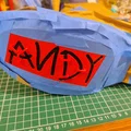 Stencil in tên Andy lên giày (kiểu Woody) - Thumbnail 8