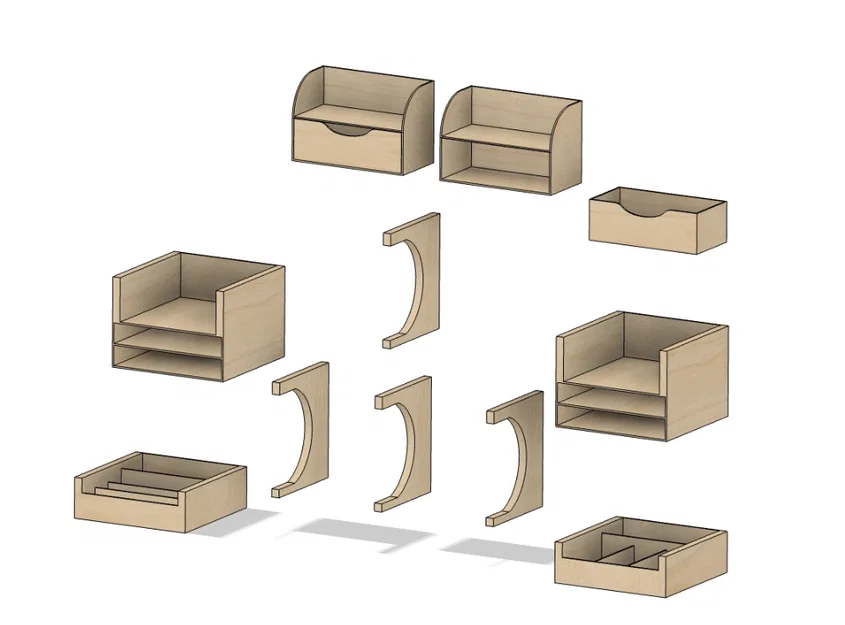 Kệ để đồ đa năng ORGANIZZATORE GT596 - Giải pháp sắp xếp bàn làm việc - Image 3