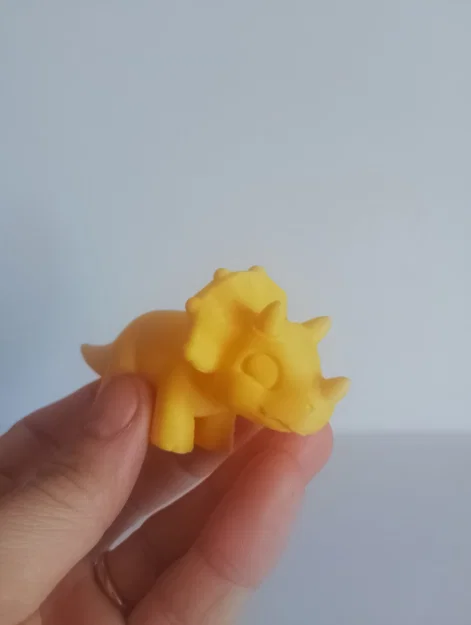 Mô hình khủng long Triceratops Chibi đáng yêu cho in 3D - Image 1