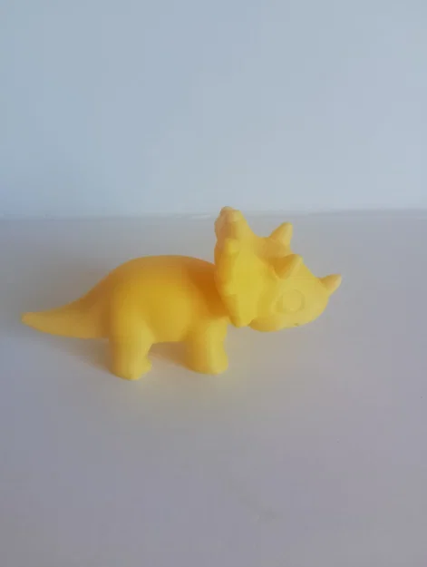 Mô hình khủng long Triceratops Chibi đáng yêu cho in 3D - Image 2