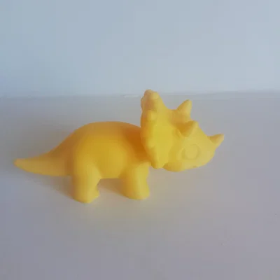 Mô hình khủng long Triceratops Chibi đáng yêu cho in 3D