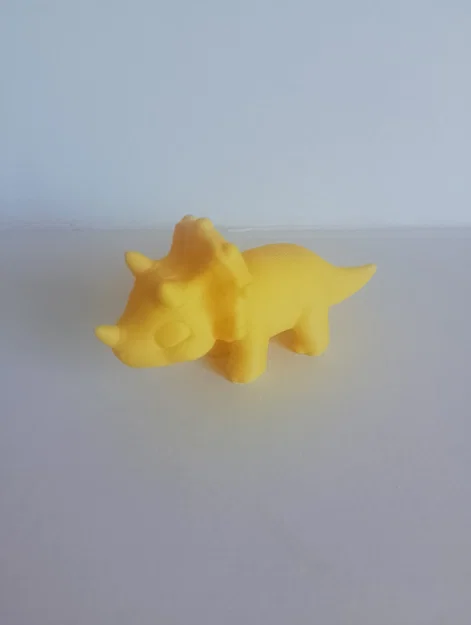 Mô hình khủng long Triceratops Chibi đáng yêu cho in 3D - Image 3
