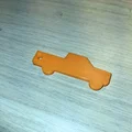Móc khóa hình xe bán tải (Pickup Truck) - Mẫu in 3D đơn giản - Thumbnail 1