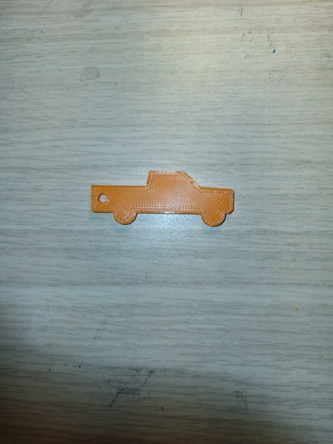 Móc khóa hình xe bán tải (Pickup Truck) - Mẫu in 3D đơn giản - Image 3