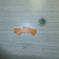 Móc khóa hình xe bán tải (Pickup Truck) - Mẫu in 3D đơn giản - Thumbnail 4