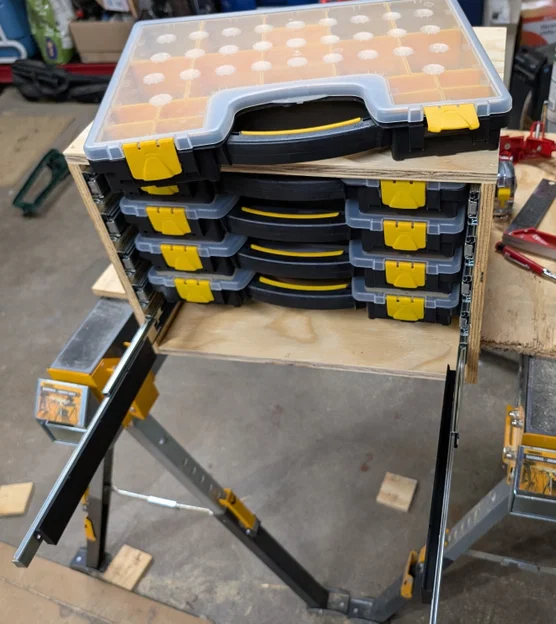 Bộ chuyển đổi khay đựng linh kiện Harbor Freight Storehouse sang ray trượt - Image 2