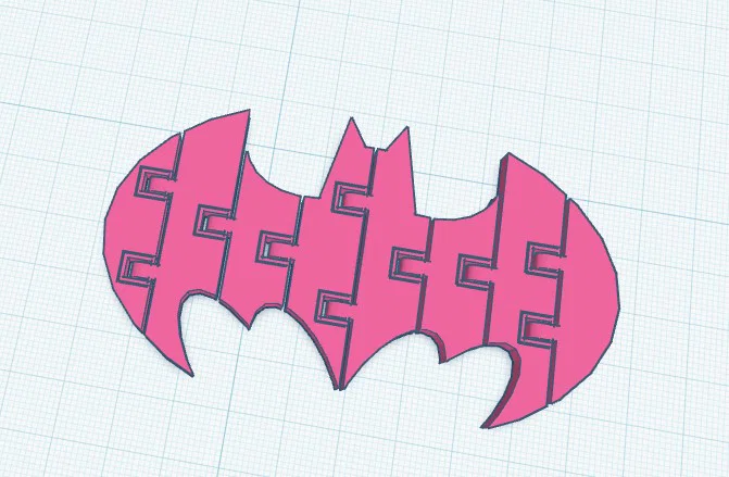 Mô hình logo Batman lắp ghép 3D phong cách độc đáo - Image 1