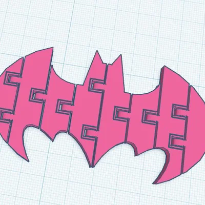 Mô hình logo Batman lắp ghép 3D phong cách độc đáo