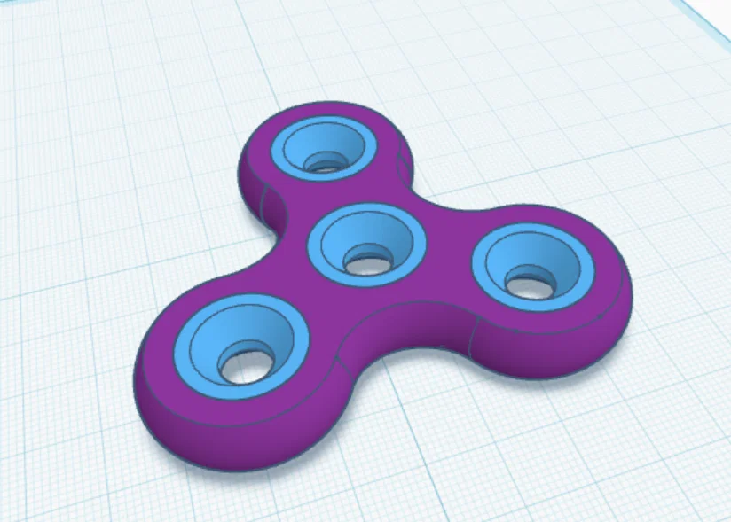 Mẫu Fidget Spinner in 3D nhanh chóng và đơn giản - Image 1