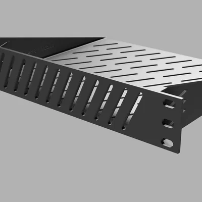 Kệ rack 10-inch cho Homelab với thiết kế mặt trước kín