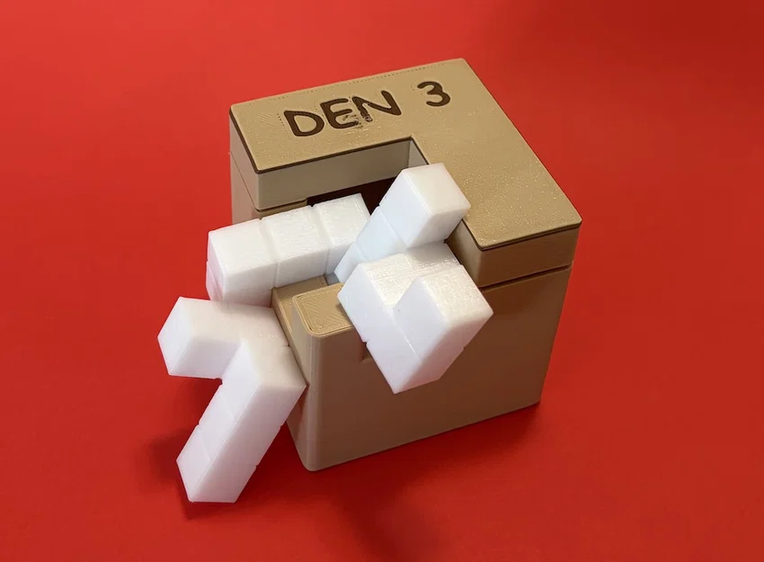 Den 3 - Bộ xếp hình Packing Puzzle tinh tế - Image 1