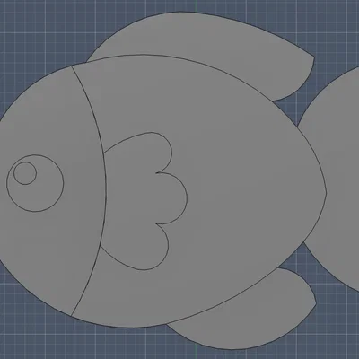 Mô hình chú cá 3D xinh xắn - File STL in 3D dễ thương